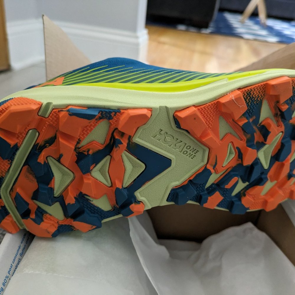 HOKA Torrent 2 Shoes Blue Yellow - Men's 11